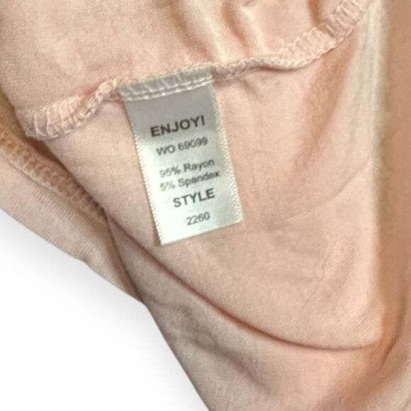 MICHAEL STARS Women’s Light Pink Racerback Tank Top One Size Style #2260 - Picture 4 of 6